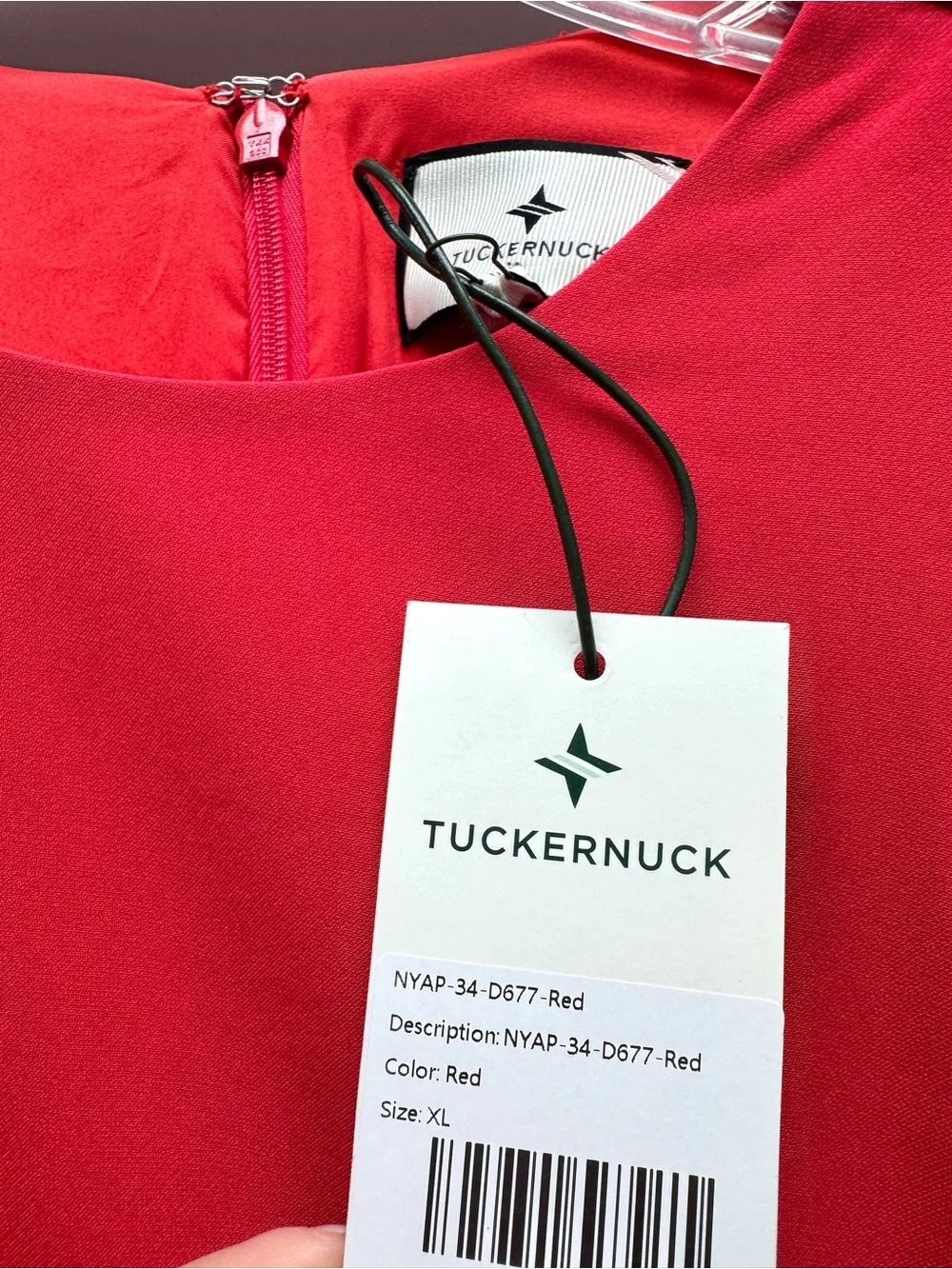 Tuckernuck Sienna Wrap Mini Dress Crepe Long Sleeve Poppy Red & Hot Pink XL NWT